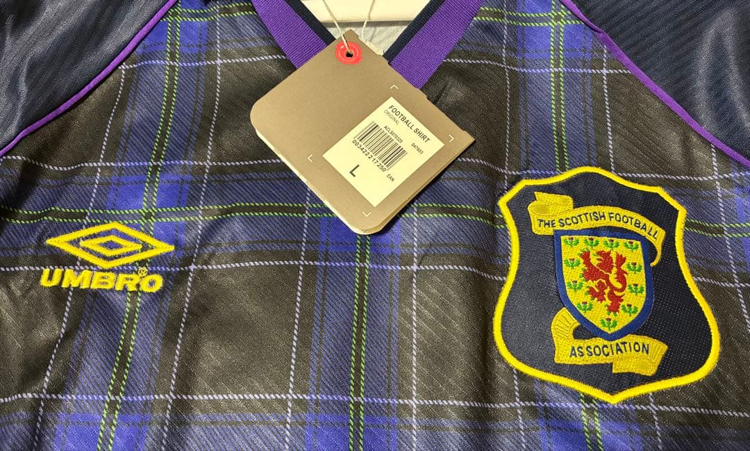 【新品】アンブロ スコットランド代表 タータンチェック 94-96 ホーム L