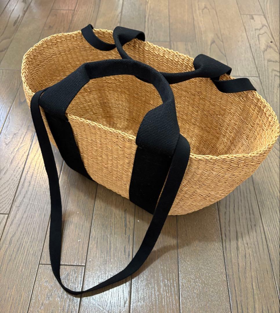 MUUN✿カゴバック✿ペア✿大小セット✿ブラック