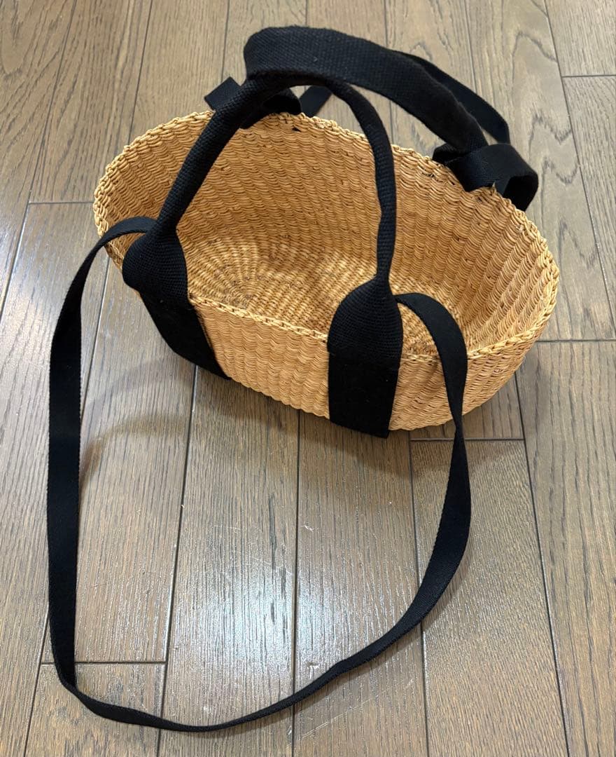 MUUN✿カゴバック✿ペア✿大小セット✿ブラック