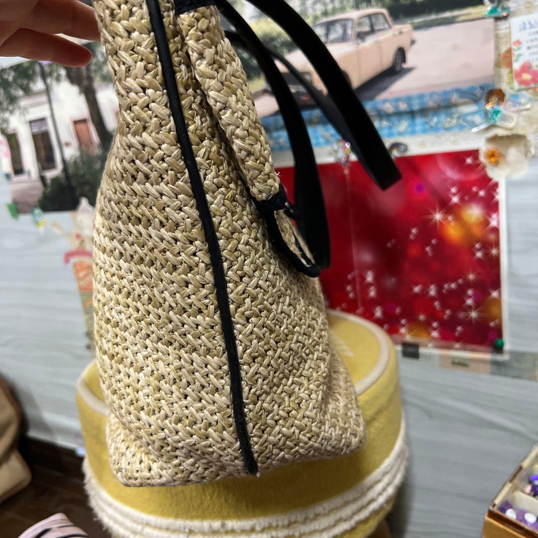 31日のみ感謝バーゲン☆kate spade リボン付きかごバッグ