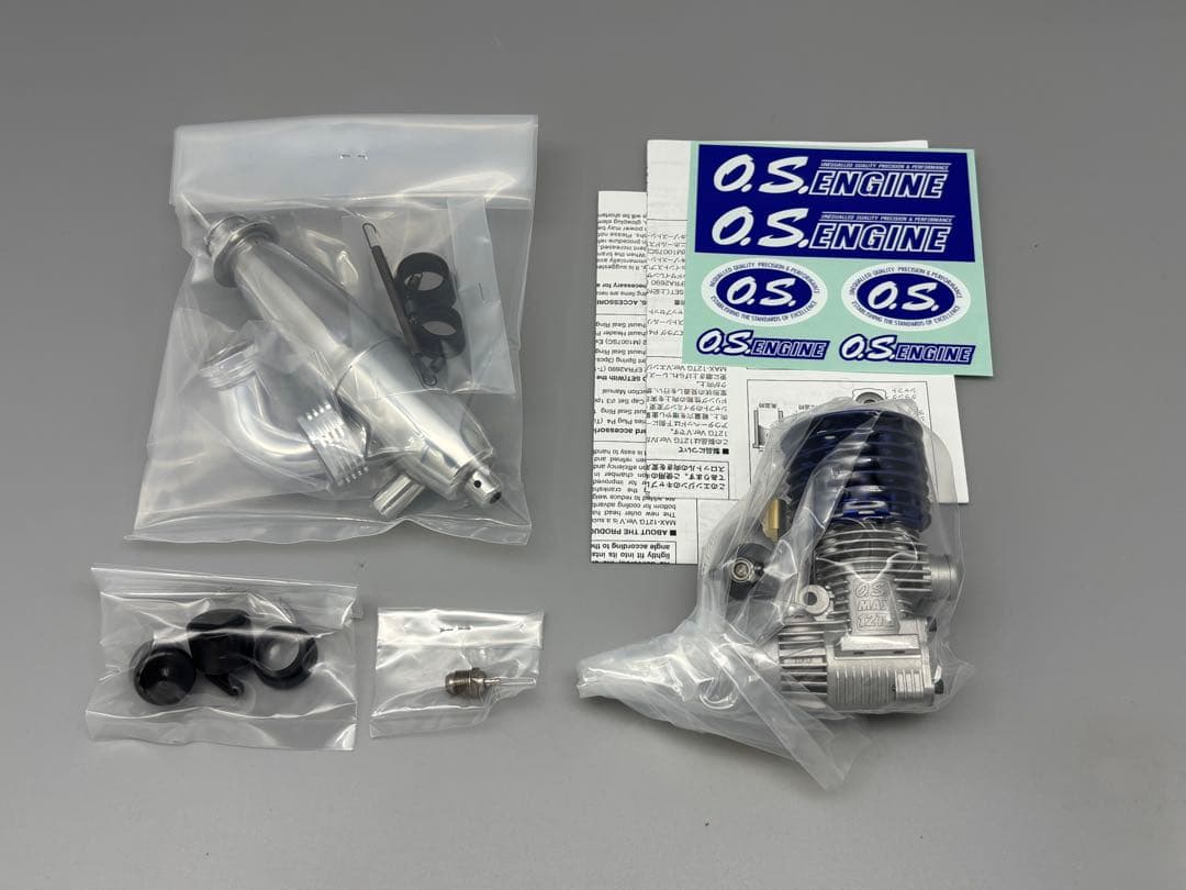 OSエンジン12TG Ver.5コンボセット、3Dクラッチ、エンジンマウント
