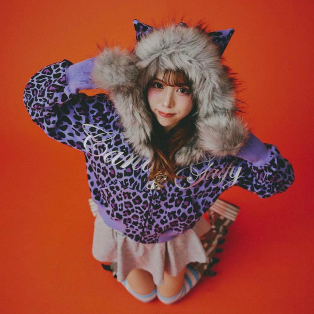 【CANDY GALFY】ぎゃるマシぱぁかぁ【中型犬/L】ヒョウ柄　パーカー