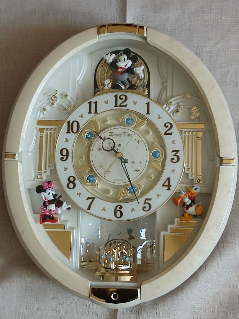 SEIKO　ディズニー掛け時計　ミッキーマウス 電波アナログ　メロディー　12曲