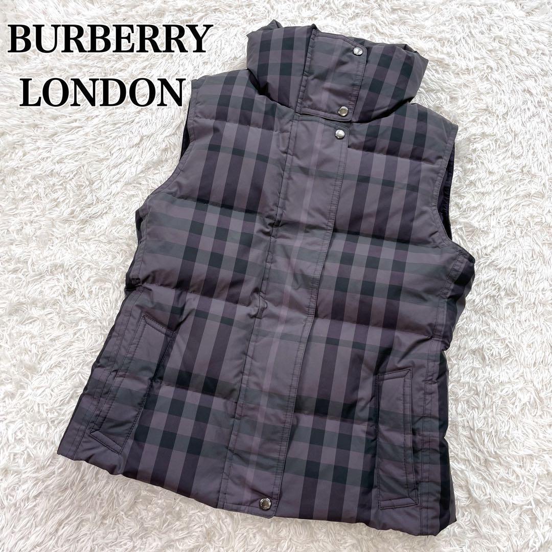 極美品✨️BURBERRY LONDON　ダウン　ベスト　メガ チェック 38号