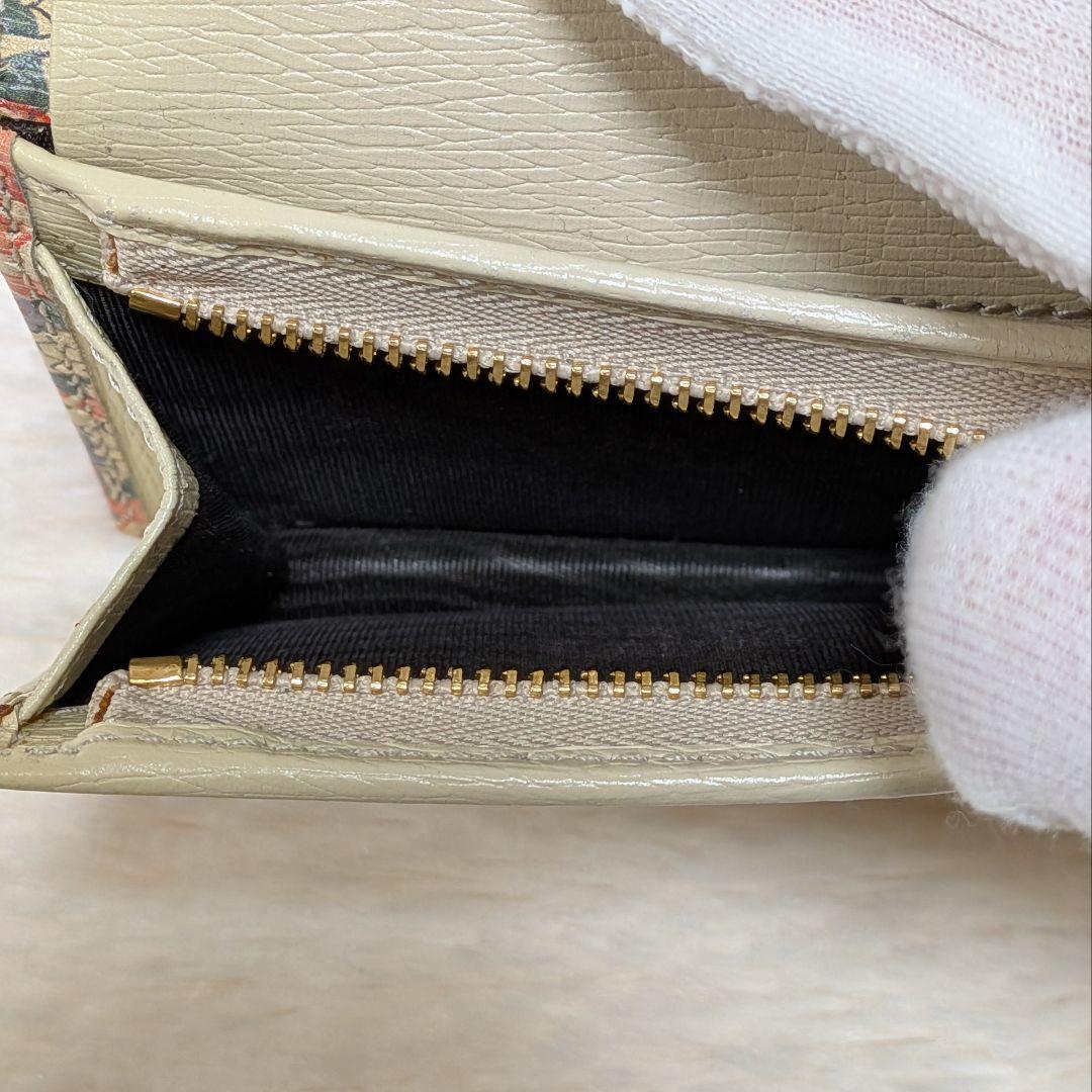 希少✨️グッチ × リバティ 二つ折り財布 コンパクトウォレット ホースビット
