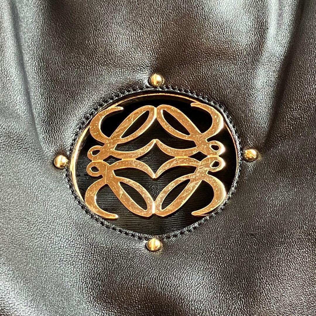 LOEWE ロエベ　トートバッグ　ビジネスバッグ　レザー　アナグラム　ブラック