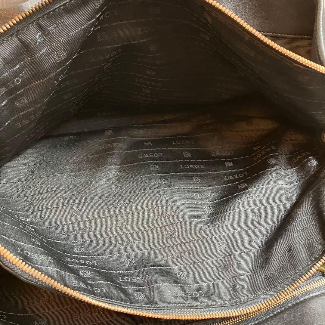 LOEWE ロエベ　トートバッグ　ビジネスバッグ　レザー　アナグラム　ブラック