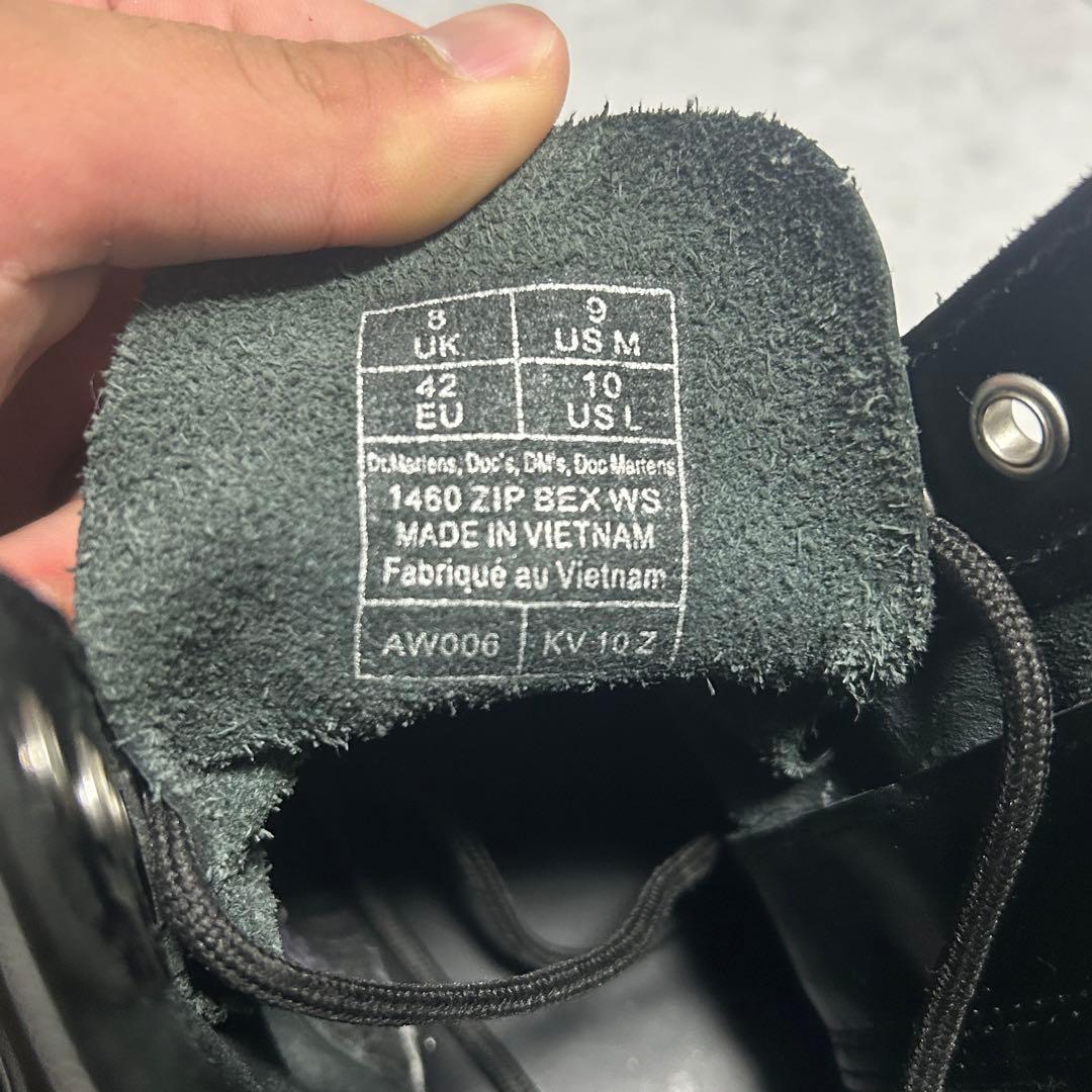 靴 Dr.Martens 1460 ZIP BEX WHITE STITCH 42