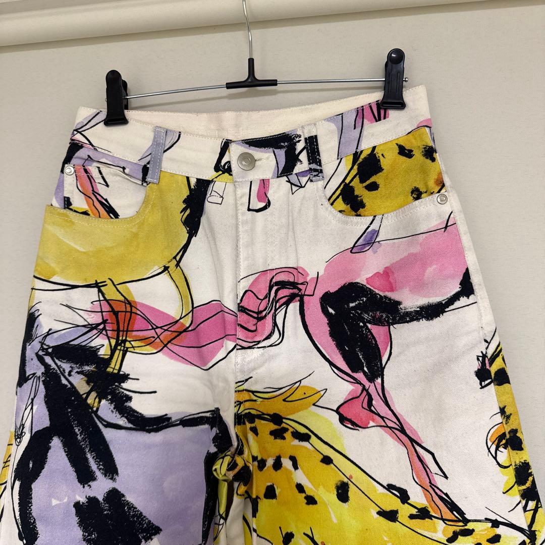 【美品】STELLA McCARTNEY 馬柄デニムパンツ　26size