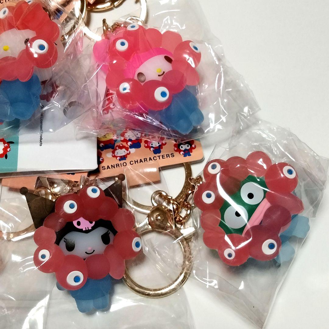 サンリオ　ミャクミャク　クリア　立体マスコット　キーホルダー　全７種