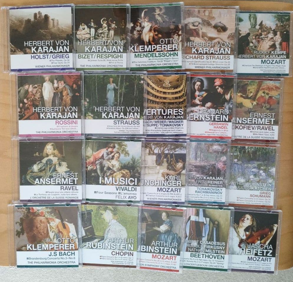 世紀の巨匠たち クラシック名演集 カラヤン、クレンペラー　他　50枚組