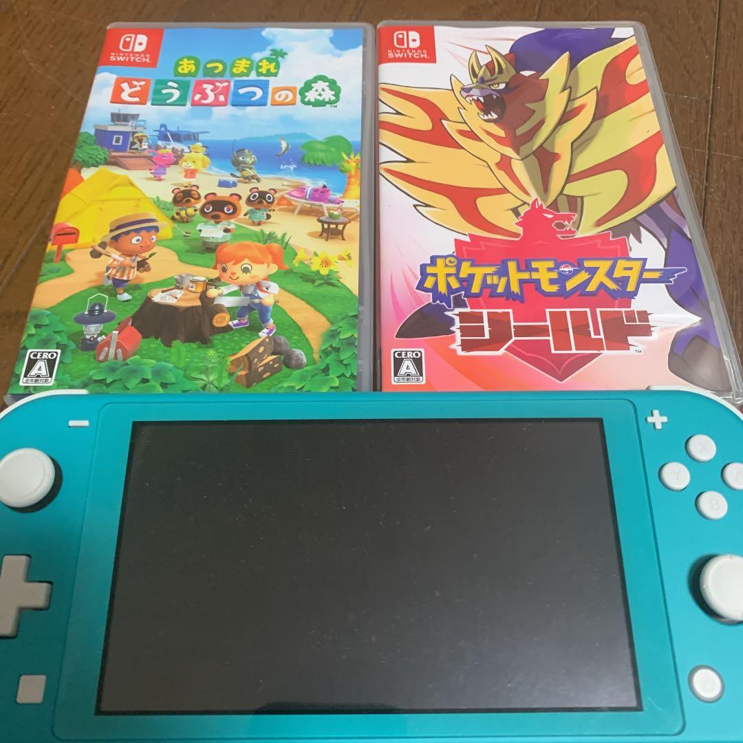 Switchライト ポケモンシールド どうぶつの森セット