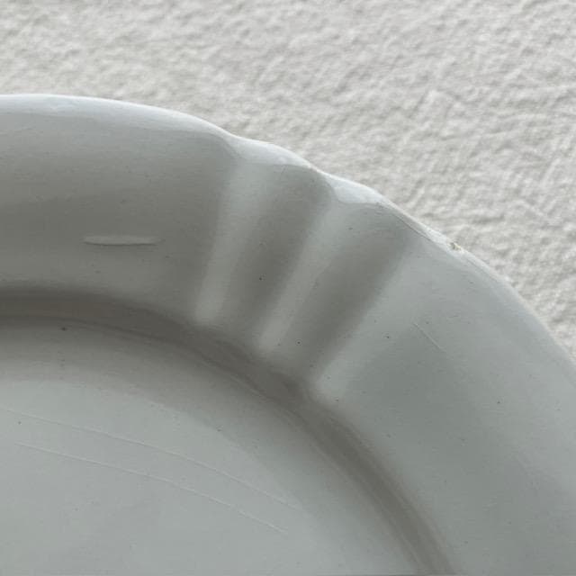 サンタマンレリーフプレート白皿サルグミンヌ雅姫カフェオレボウル花リムオクトゴナル