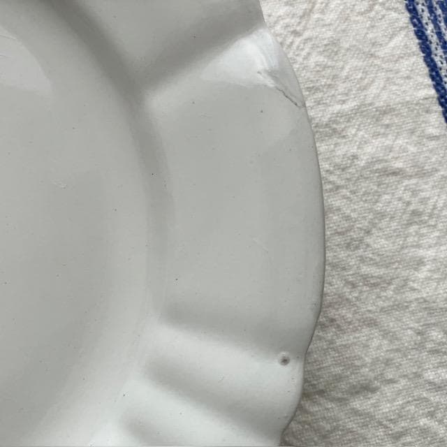 サンタマンレリーフプレート白皿サルグミンヌ雅姫カフェオレボウル花リムオクトゴナル