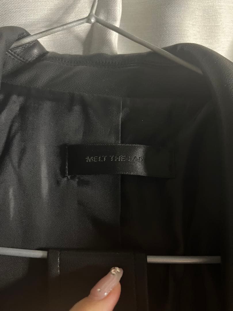 ジャケット・アウター melt the lady leather like trench coat