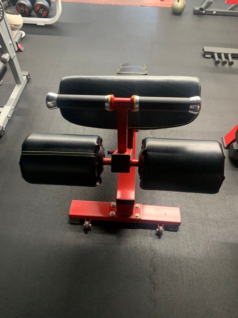 腹筋ベンチ　アブベンチ　腹筋台　調整可能トレーニングベンチ 赤黒