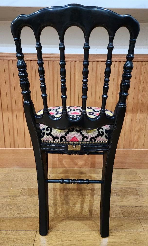 GUCC ③ GGジャガードウッドチェア クラシックスタイル 椅子 グッチ