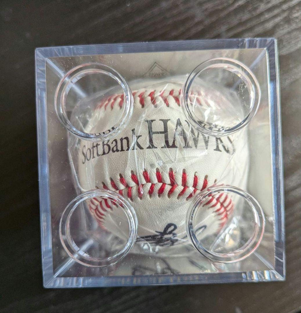 。*。様 ソフトバンクホークス　直筆サインボール　柳田悠岐