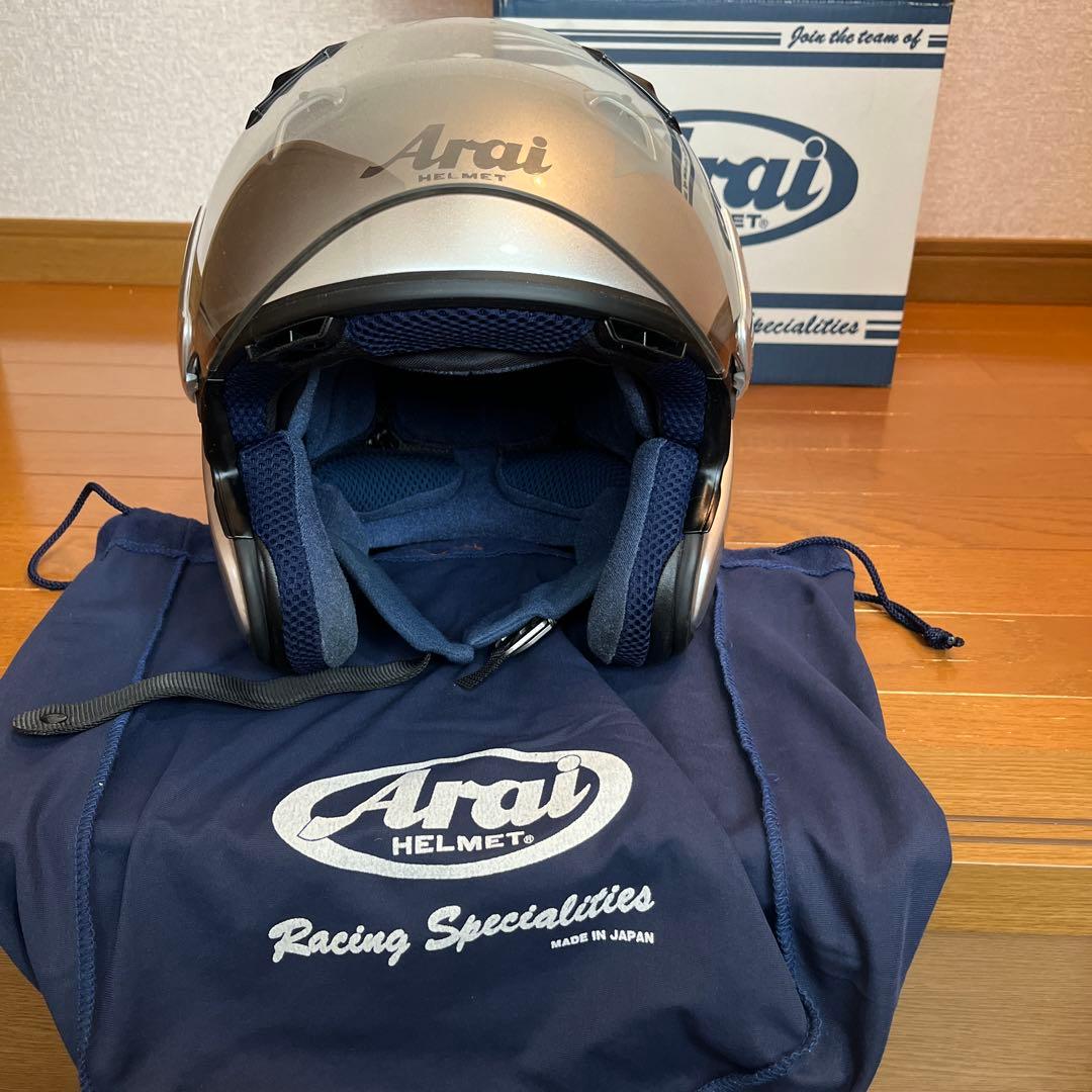 Arai ジェットヘルメット サイズXL(61-62)シルバー