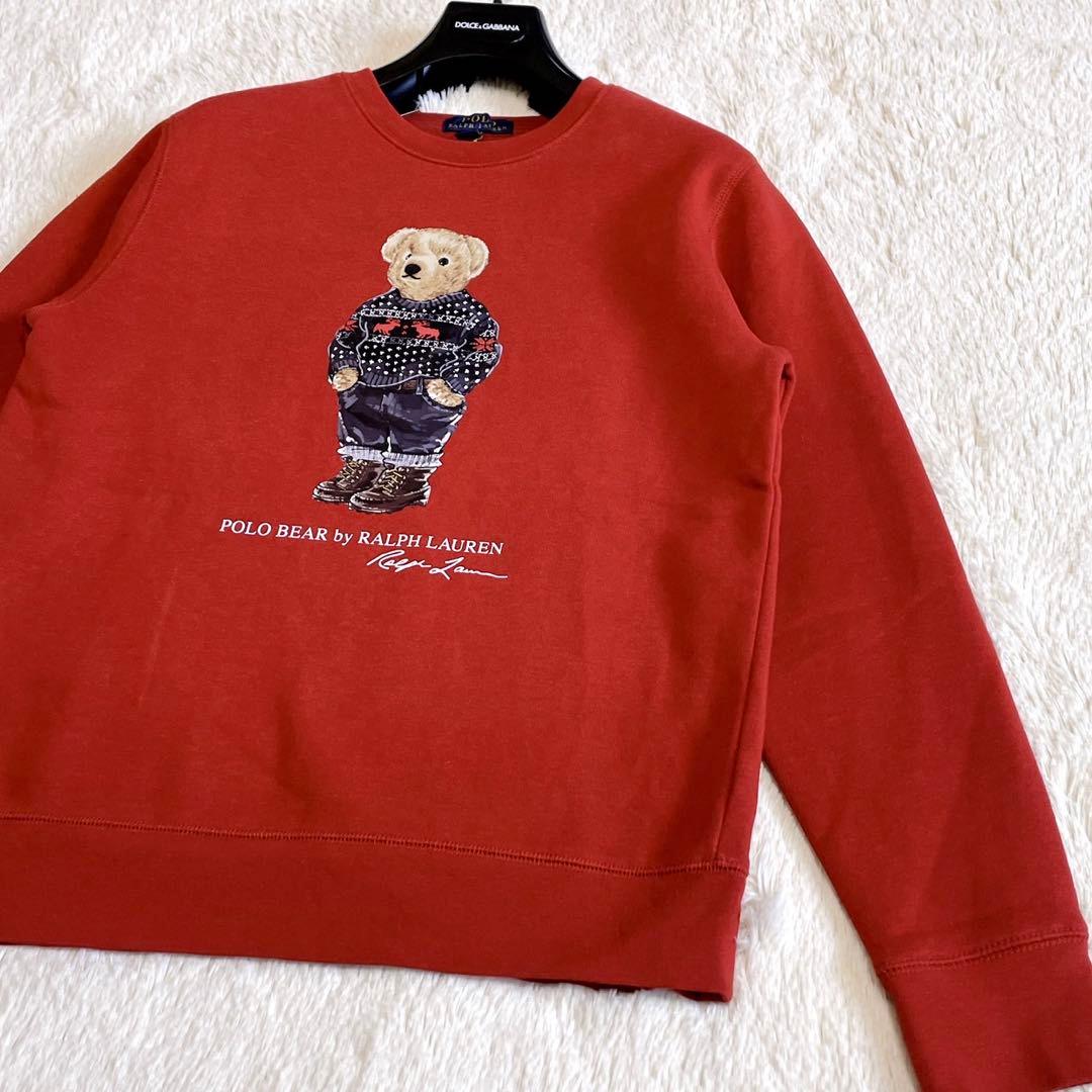 美品 現行モデル ポロラルフローレン ウインタースタイル ポロベア スウェット