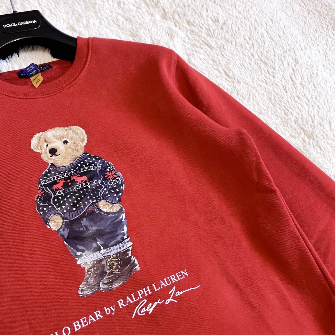 美品 現行モデル ポロラルフローレン ウインタースタイル ポロベア スウェット