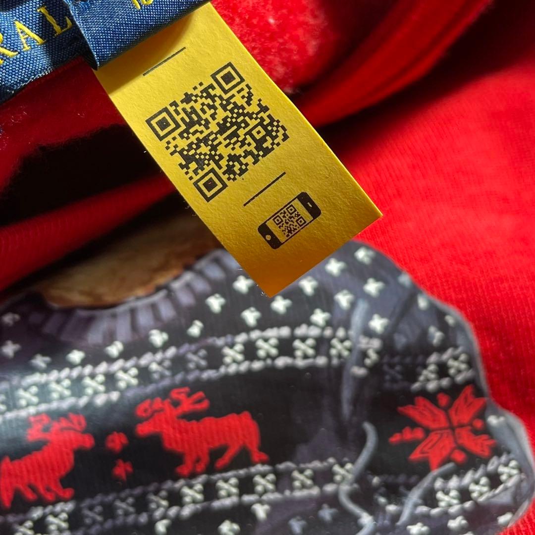 美品 現行モデル ポロラルフローレン ウインタースタイル ポロベア スウェット