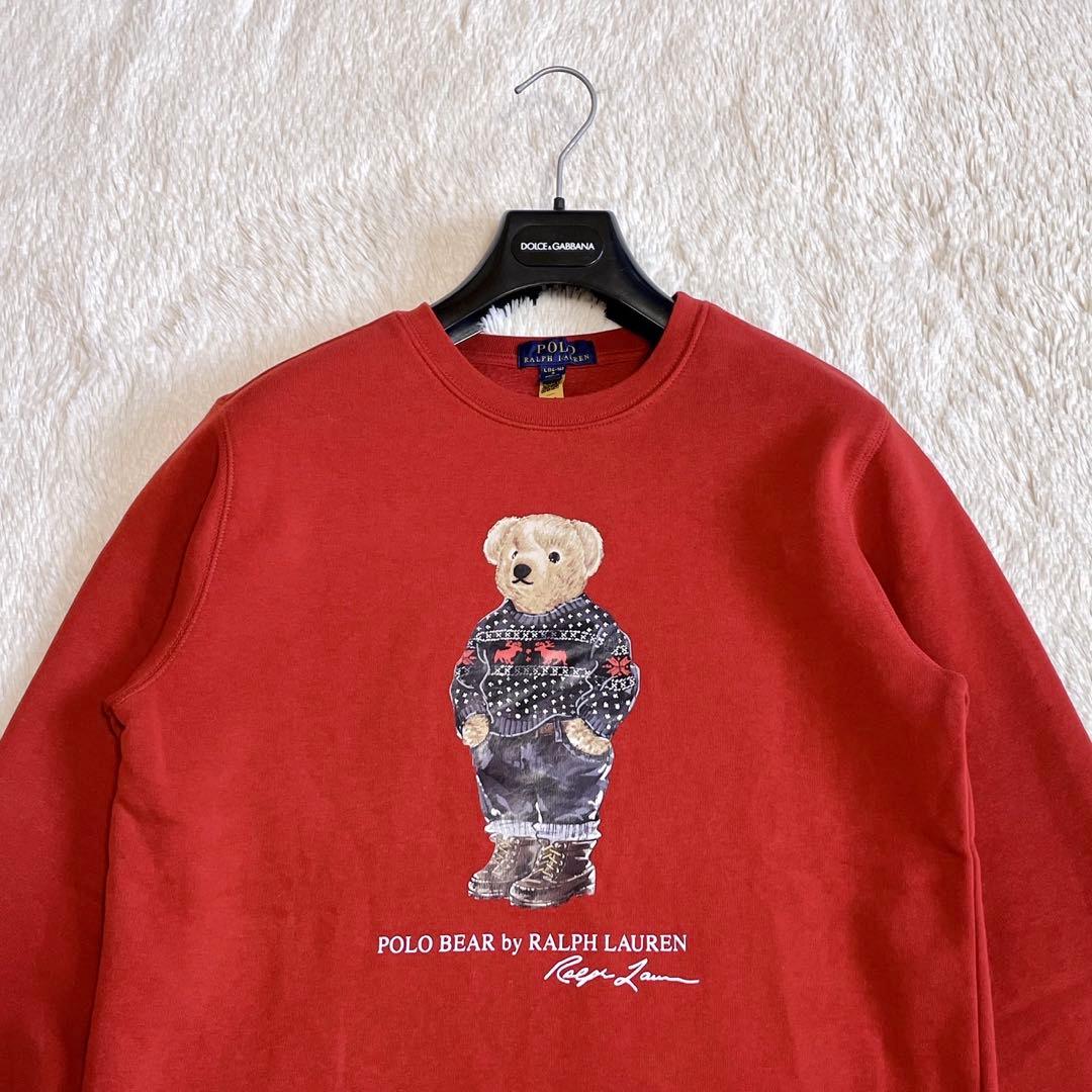 美品 現行モデル ポロラルフローレン ウインタースタイル ポロベア スウェット