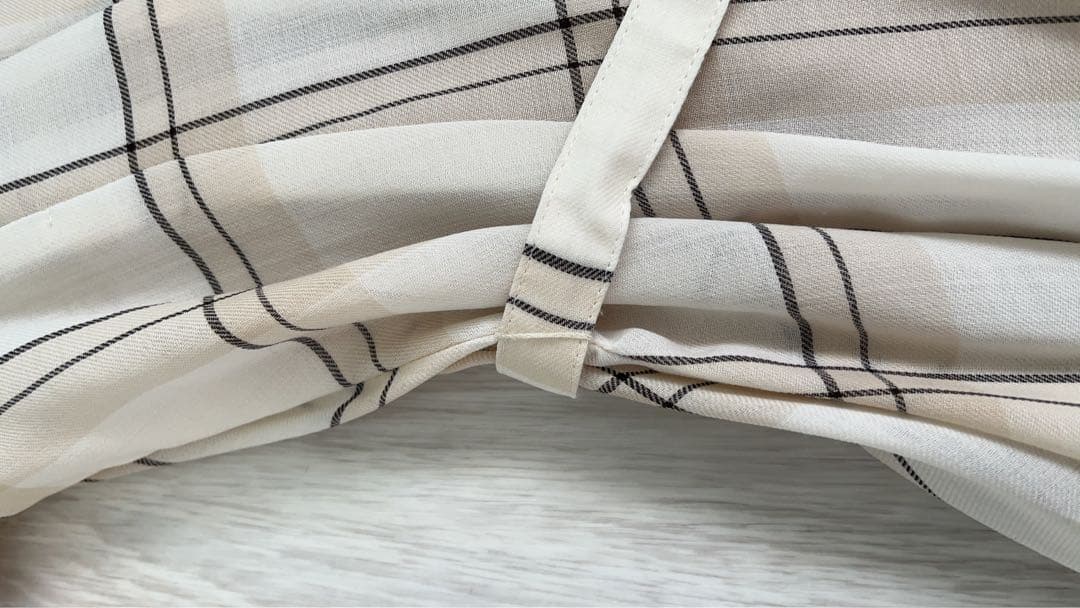 ANAYI ウールボイルパフスリーブフレアワンピース