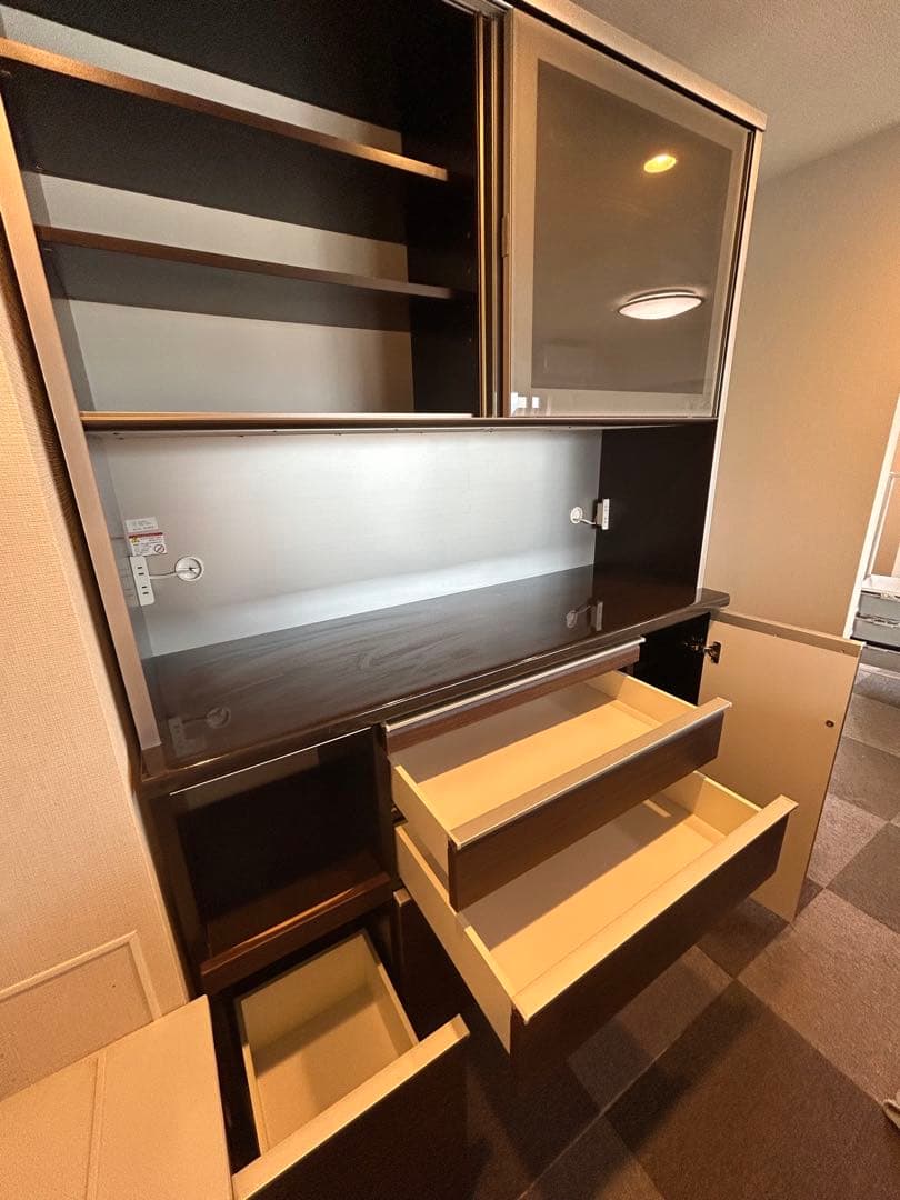 6/14までカップボード　東京インテリア　食器棚　キッチン収納　パントリー