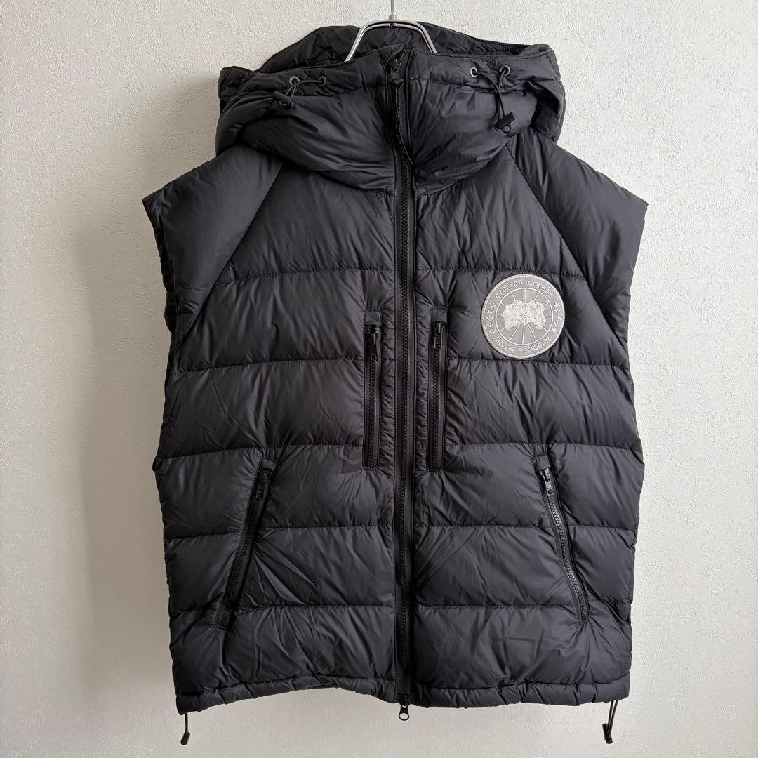 【美品✨希少‼︎】カナダグース　ダウンベスト　両面ビッグワッペン　黒　juun.j