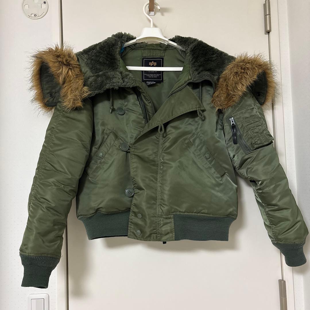 ALPHA INDUSTRIES N-2B ジャケット L USA系カーキ