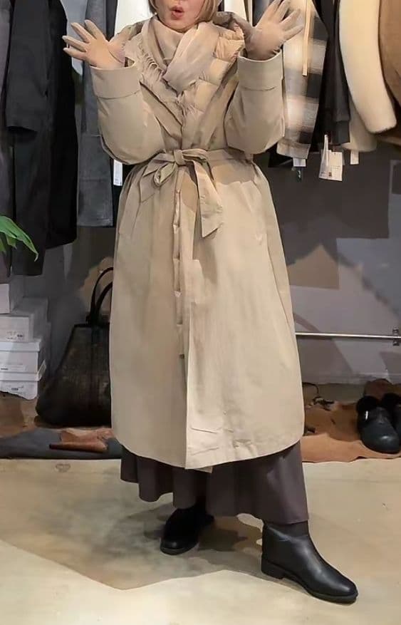 まーセブンフェアリーSeven fairy ロングダウントレンチコート