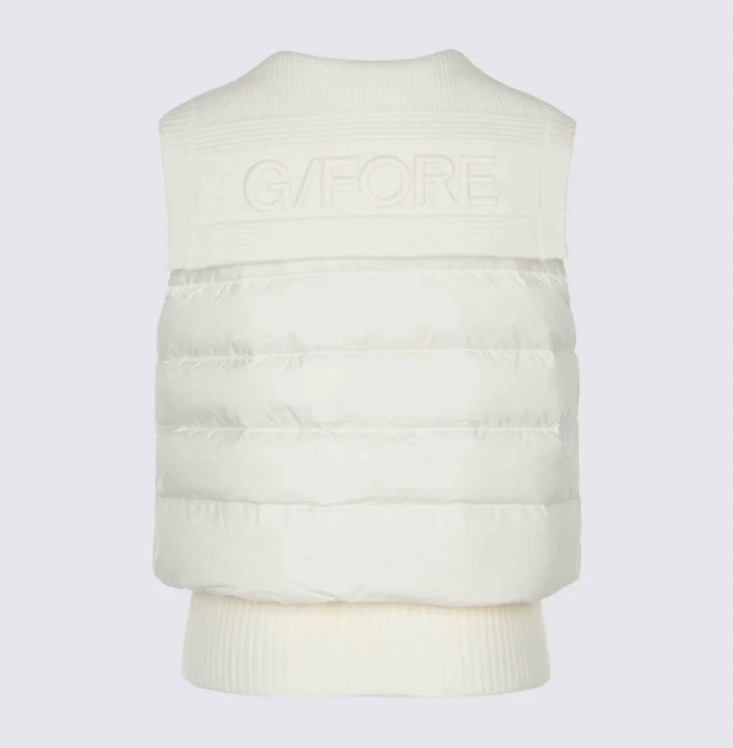 【白L】G/FORE ジーフォア ゴルフ レディース ダウンベスト