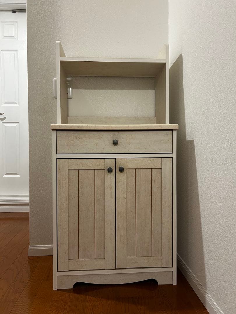 ニトリレンジボード・レンジ台 収納棚付き(リズバレー)