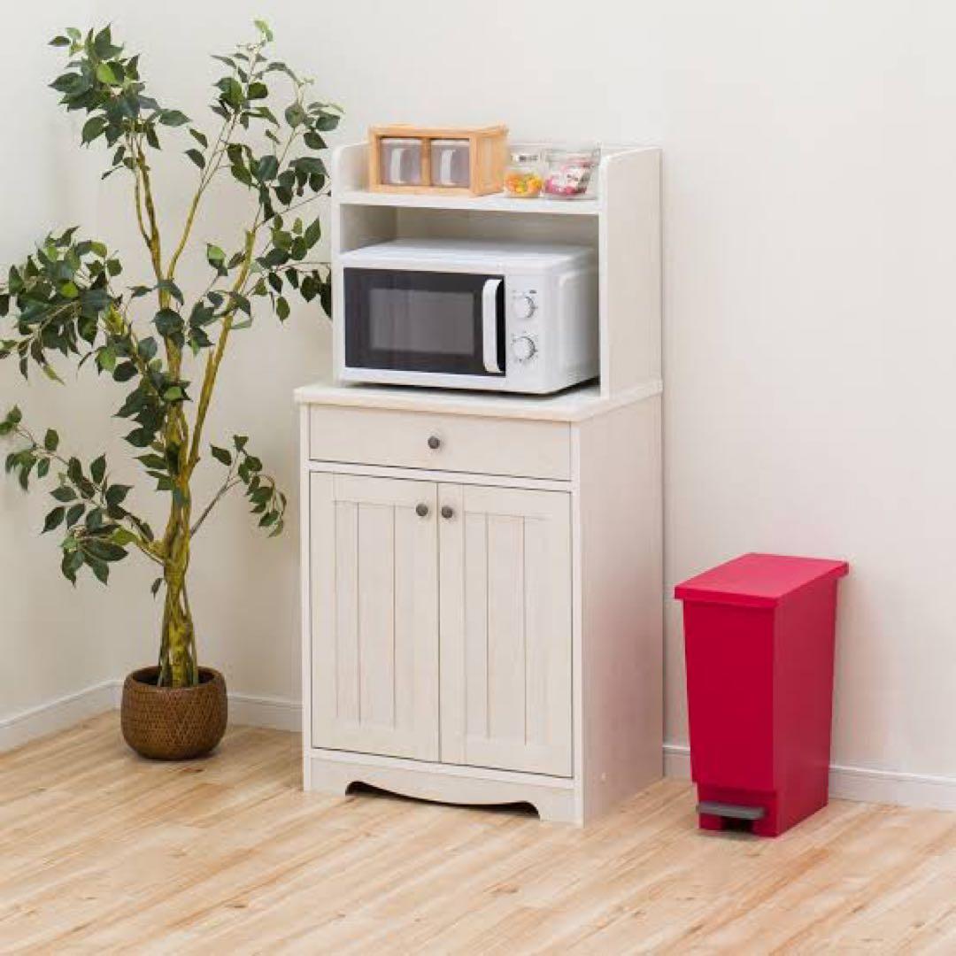 ニトリレンジボード・レンジ台 収納棚付き(リズバレー)