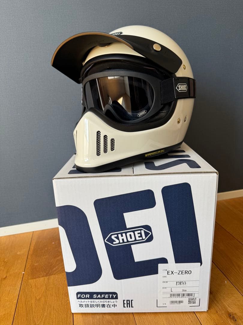 SHOEI EX-ZERO オフホワイト Lサイズ