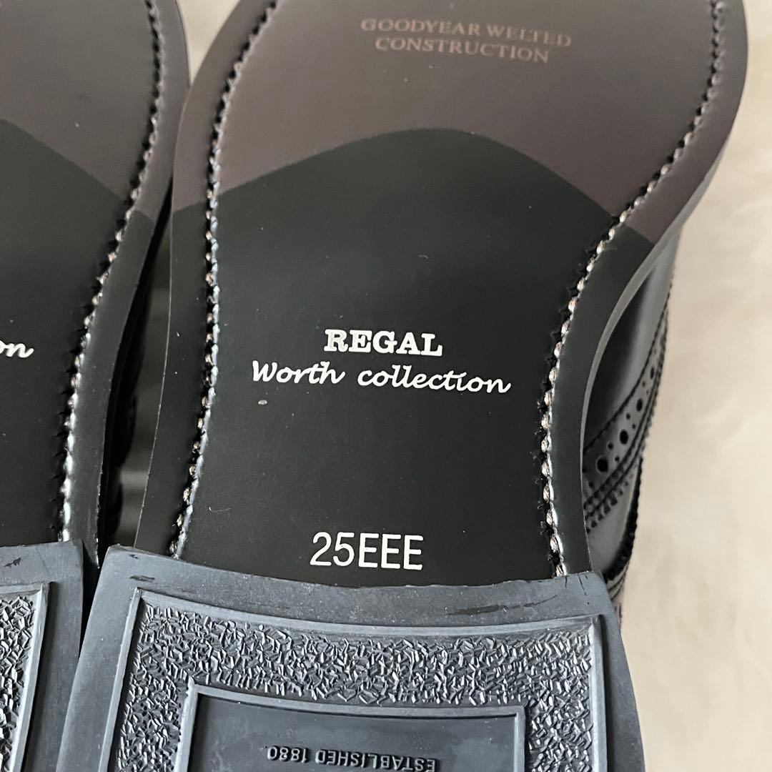 未使用級✨REGAL リーガル ビジネスシューズ ウィングチップ ブラック