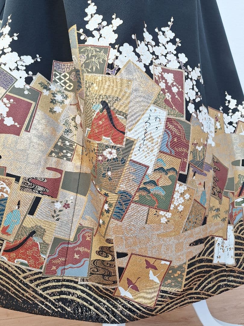 着物リメイクワンピース3649