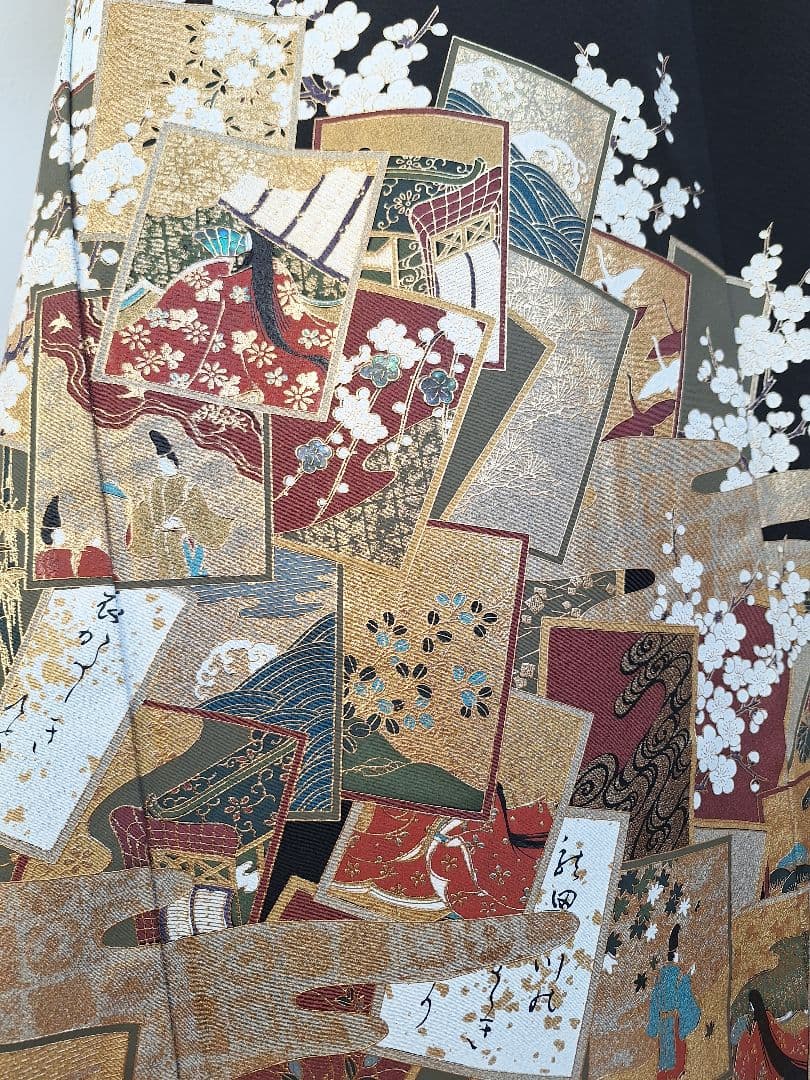 着物リメイクワンピース3649