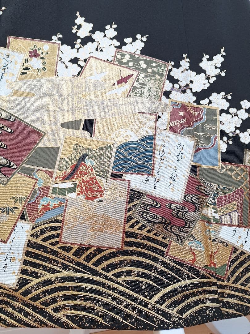 着物リメイクワンピース3649