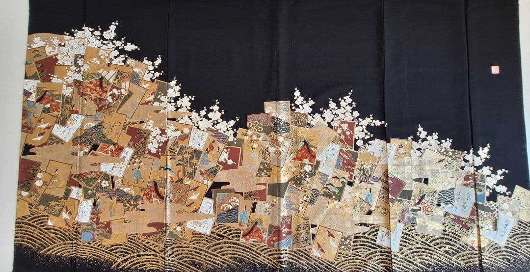 着物リメイクワンピース3649