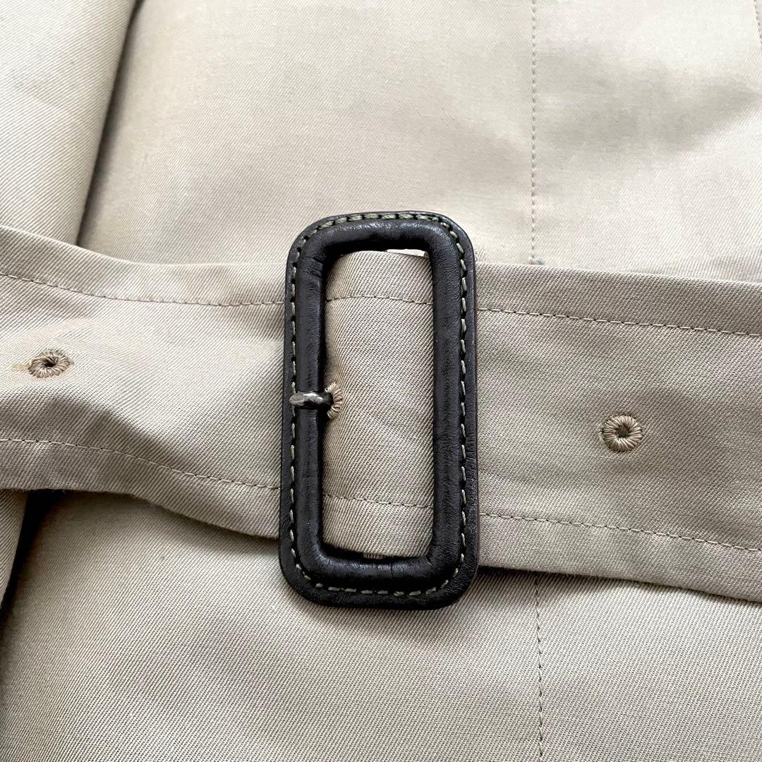 美品 DAKS ハウスチェック ロングトレンチコート ライナー 11AB 玉虫色