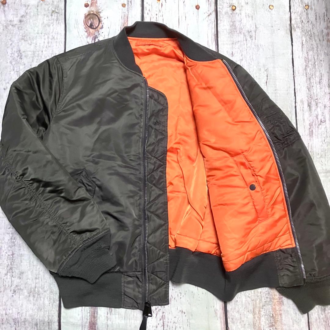 【千 】ALPHA INDUSTRIES MA-1 フライトジャケット Ｌ