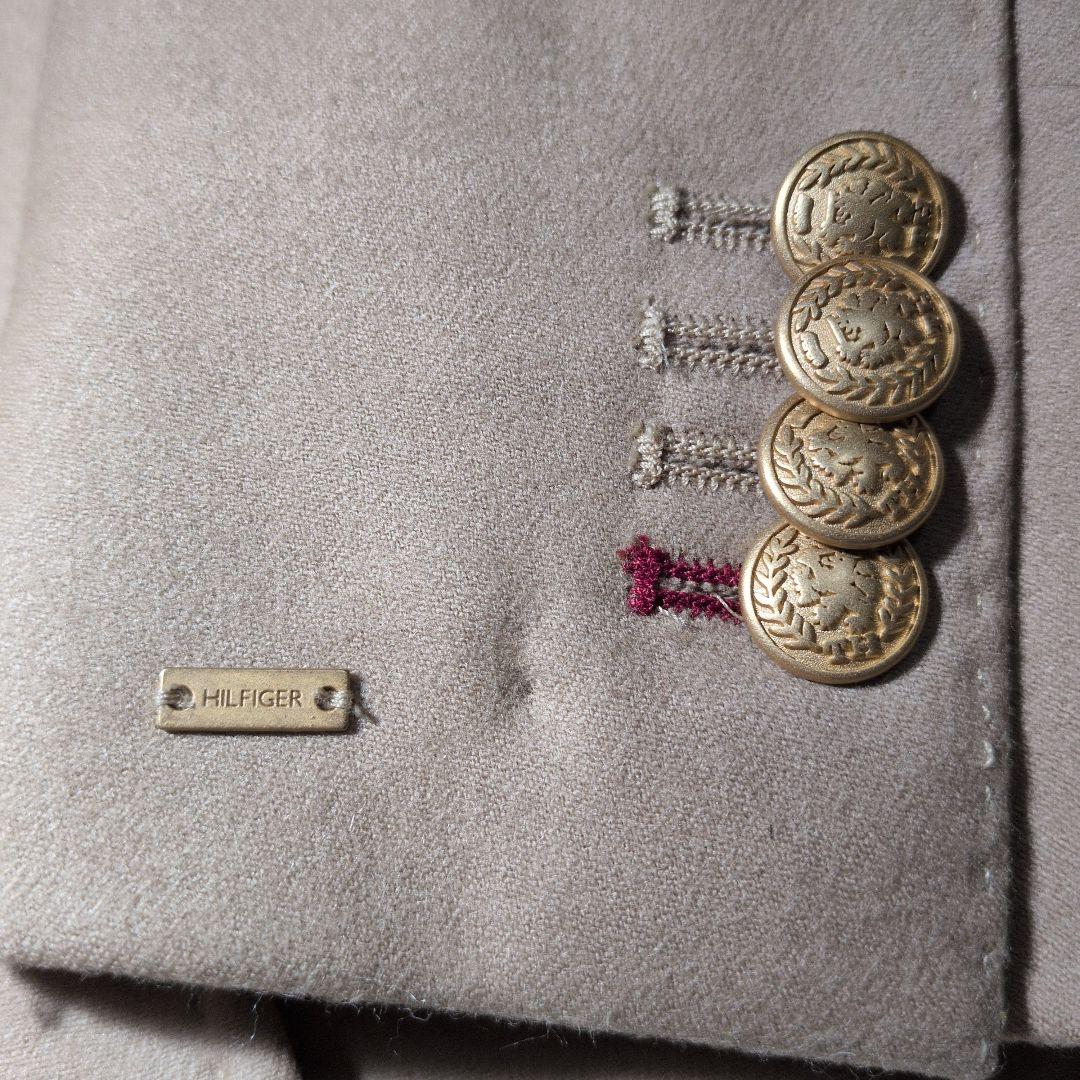 ロロ・ピアーナ カシミヤ混 ジャケットトミーヒルフィガー ベージュ 金ボタン