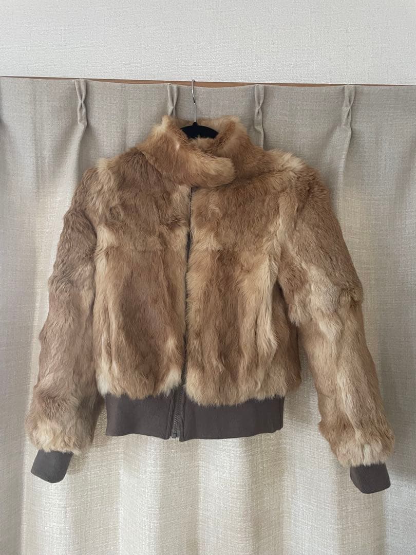 ファーコート ベージュ系