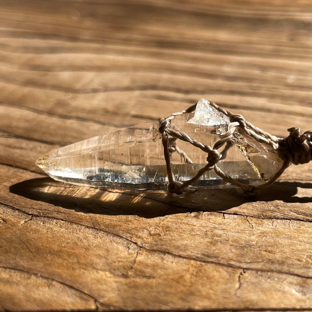 ヒマラヤ水晶 ガネッシュヒマール ＊ マクラメネックレス ペンダント 11