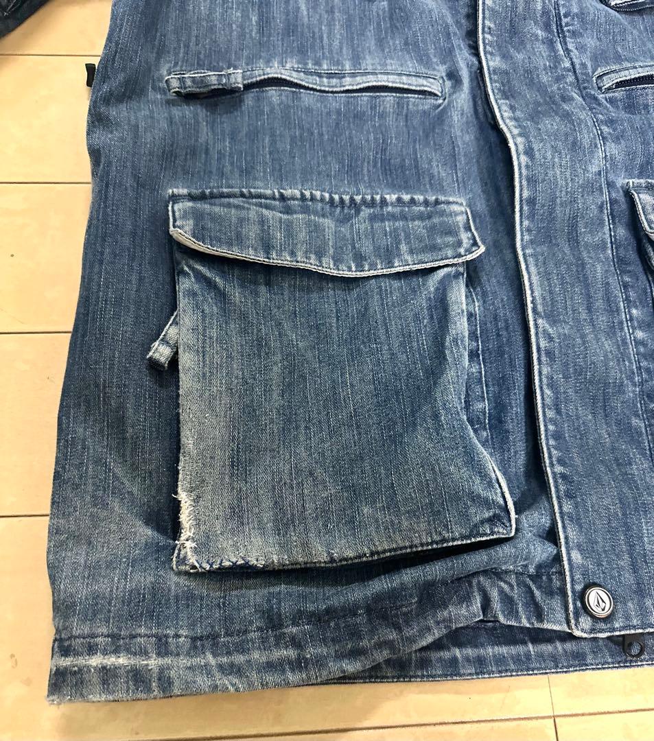 超レア！　VOLCOM スノーボードウェア　リアルデニム　上下セットアップ