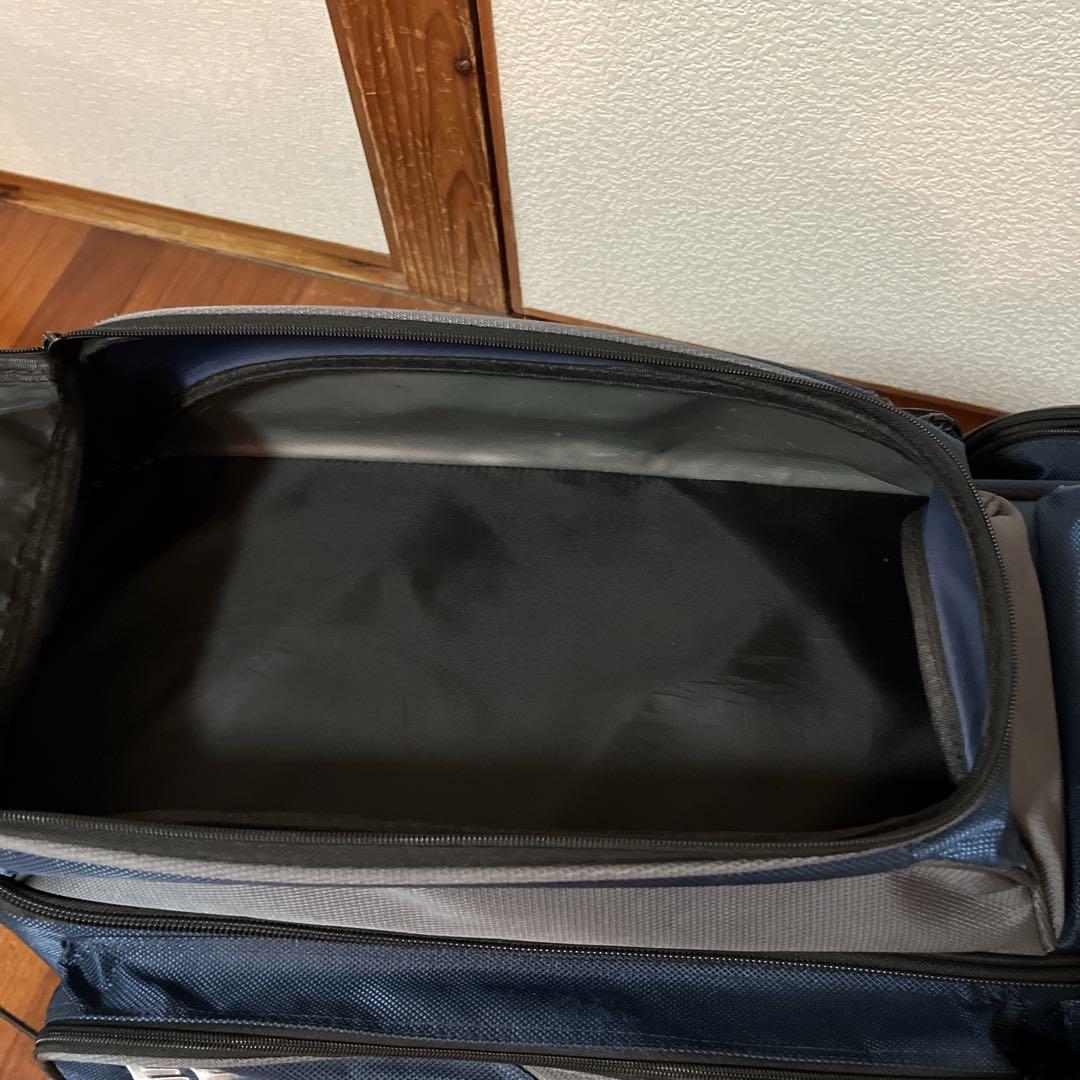 【希少品】 Ebonite ボウリング用バッグ 3個入り　キャリー　ネイビー