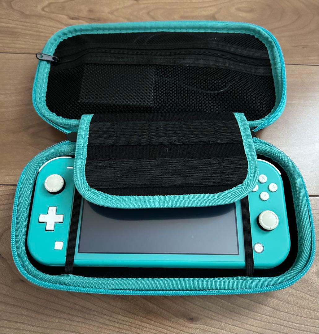 Nintendo Switch Lite ターコイズ本体　SD64、ケース、付き