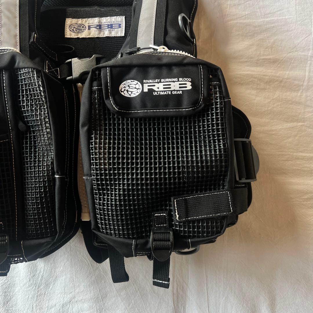 【美品】RBB タイドゲームベスト ジャケット　ブラック ホワイト